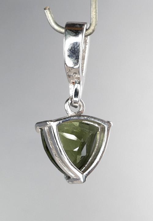 Zodiac sign Libra Silver pendant with 5 moldavite gems