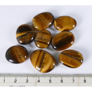 Tiger Eye fine oval shape tumbled stone from South Afrika | PENDANT-WORLD.COM | Buy at $3.3