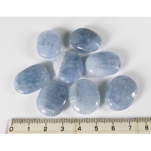 Celestite (Celestine) fine oval shape tumbled stone from Madagscar | PENDANT-WORLD.COM | Buy at $5.75