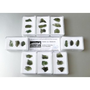 Moldavite 3 raw pieces HEALING STARTER SET (Certificate included) | PENDANT-WORLD.COM | Buy at $89.95