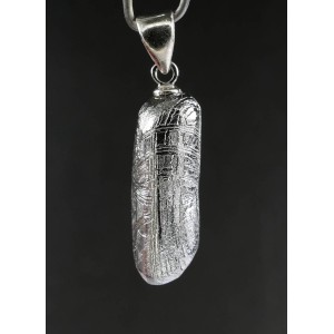 Rare Muonionalusta Iron Meteorite 4.8 gram Sterling Silver Pendant,unique | PENDANT-WORLD.COM | Buy at $75