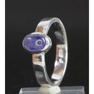 Gem Blue Faceted Tanzanite Sterling Silver Ring adjustable size 57 (US 8 1/4) - 60 (US 9 3/8),unique | PENDANT-WORLD.COM | Buy at $65