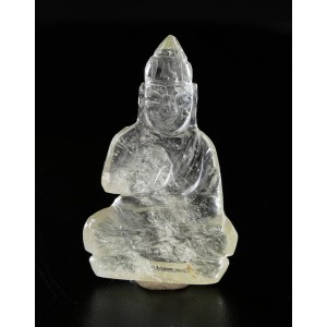 Fine Gem Quality Libyan Desert Glass Hand Carved Budha Carving 3.8 gram,unique | PENDANT-WORLD.COM | Buy at $265