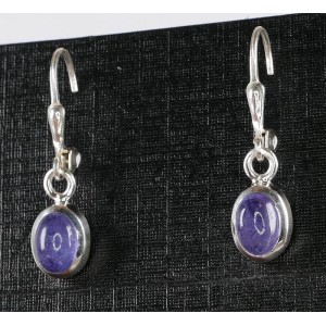 Gem Blue Faceted Tanzanite Sterling Silver Earrings,unique | PENDANT-WORLD.COM | Buy at $79