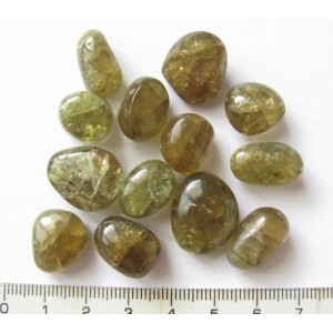 Green gem Apatite tumbled stone from India | PENDANT-WORLD.COM | Buy at $7