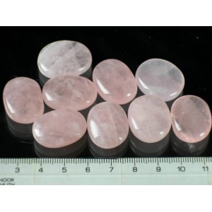 Rose Quartz AAA fine oval shape tumbled stone from Brasil | PENDANT-WORLD.COM | Buy at $2.95