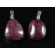 Natural Red Ruby Tumbled Stone 925 Silver Bail Pendant (1pc) - Random pick | PENDANT-WORLD.COM | Buy at $19.95