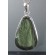 Moldavite fine shape round setting silver pendant 9.5 gram,unique | PENDANT-WORLD.COM | Buy at $179