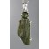 Fine shape raw and faceted Moldavite sterling silver pendant 7.1 grams,unique | PENDANT-WORLD.COM | Buy at $198