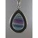 Fine rainbow Fluorite cabochon silver pendant,unique | PENDANT-WORLD.COM | Buy at $59