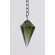 Moldavite gemmy faceted Pendulum with silver chain,unique | PENDANT-WORLD.COM | Buy at $179