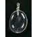 Top Gem Clear Brazilian ROCK CRYSTAL Tumbled Stone 925 Silver Bail Pendant (1pc) - Random pick | PENDANT-WORLD.COM | Buy at $11.95