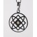 Faceted Moldavite Pendant Sterling Silver 4.5 mm Round Cut Lada Star Symbol (1 pc) | PENDANT-WORLD.COM | Buy at $145