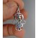 Faceted Moldavite Pendant Sterling Silver Hamsa Hand Symbol (1pc) | PENDANT-WORLD.COM | Buy at $119