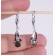 Faceted Moldavite Earrings 6 mm Round Cut with Garnets Sterling Silver Leverback (1pair) | PENDANT-WORLD.COM | Buy at $210