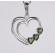 Faceted Moldavite Pendant Sterling Silver Multiple Faceted 5mm Heart Cut Shape (1pc) | PENDANT-WORLD.COM | Buy at $175
