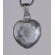 Rare Iron Meteorite Muonionalusta 12 mm Heart Shape Sterling Silver Pendant (1pc) | PENDANT-WORLD.COM | Buy at $165
