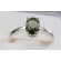Faceted Moldavite Ring Sterling Silver 6x8 mm Oval Cut,size 55 (US 7 1/2) | PENDANT-WORLD.COM | Buy at $109