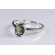 Faceted Moldavite Ring Sterling Silver 6x8 mm Oval Cut,size 60 (US 9 3/8) | PENDANT-WORLD.COM | Buy at $109