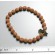 Powerful Raw MOLDAVITE and Rudraksha Sead Stretch Bracelet | 22 cm - 8.66" | unique | PENDANT-WORLD.COM | Buy at $79