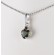 Faceted Moldavite Pendant Sterling Silver 7mm Heart Standard Cut with Garnet (1 pc) | PENDANT-WORLD.COM | Buy at $89.95