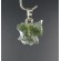 Rare Besednice Hedgehog Moldavite Sterling Silver Pendant 0.9 gram,unique | COA & Free Box | PENDANT-WORLD.COM | Buy at $67