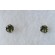 Moldavite 4mm round faceted sterling silver earrings (1 pair) | PENDANT-WORLD.COM | Buy at $28