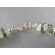 Moldavite raw with Herkimmer Diamond bracelet silver 925,unique | PENDANT-WORLD.COM | Buy at $270