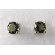 Moldavite 5mm round faceted sterling silver earings (1pair) | PENDANT-WORLD.COM | Buy at $56