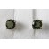 Moldavite 5mm round faceted sterling silver earings (1pair) | PENDANT-WORLD.COM | Buy at $56