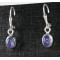 Natural Intense Gem Blue Faceted Tanzanite Oval Cut Sterling Silver Earrings,unique | PENDANT-WORLD.COM | Buy at $79