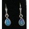 Natural Gem Precious Opal Drop Shape Sterling Silver Earrings,unique | PENDANT-WORLD.COM | Buy at $89