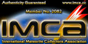 I.M.C.A. International Meteorite Collectors Association member #2082